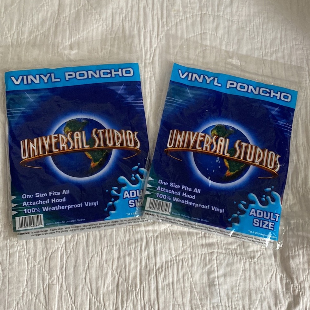 NWT Universal Studios Ponchos